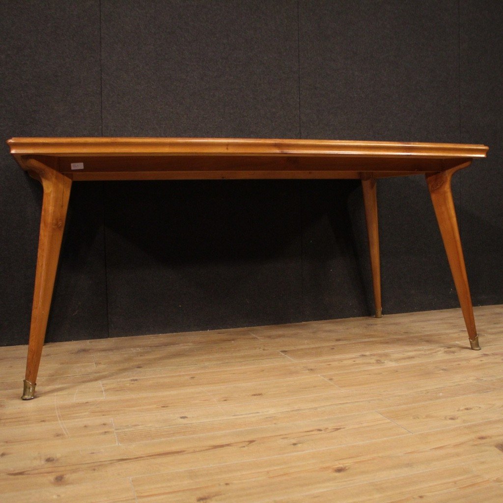 Tavolo italiano di design in legno del XX secolo-photo-6