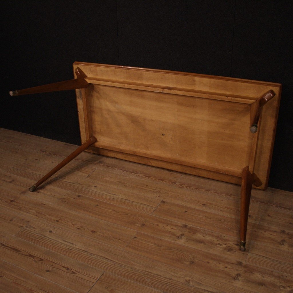 Tavolo italiano di design in legno del XX secolo-photo-8