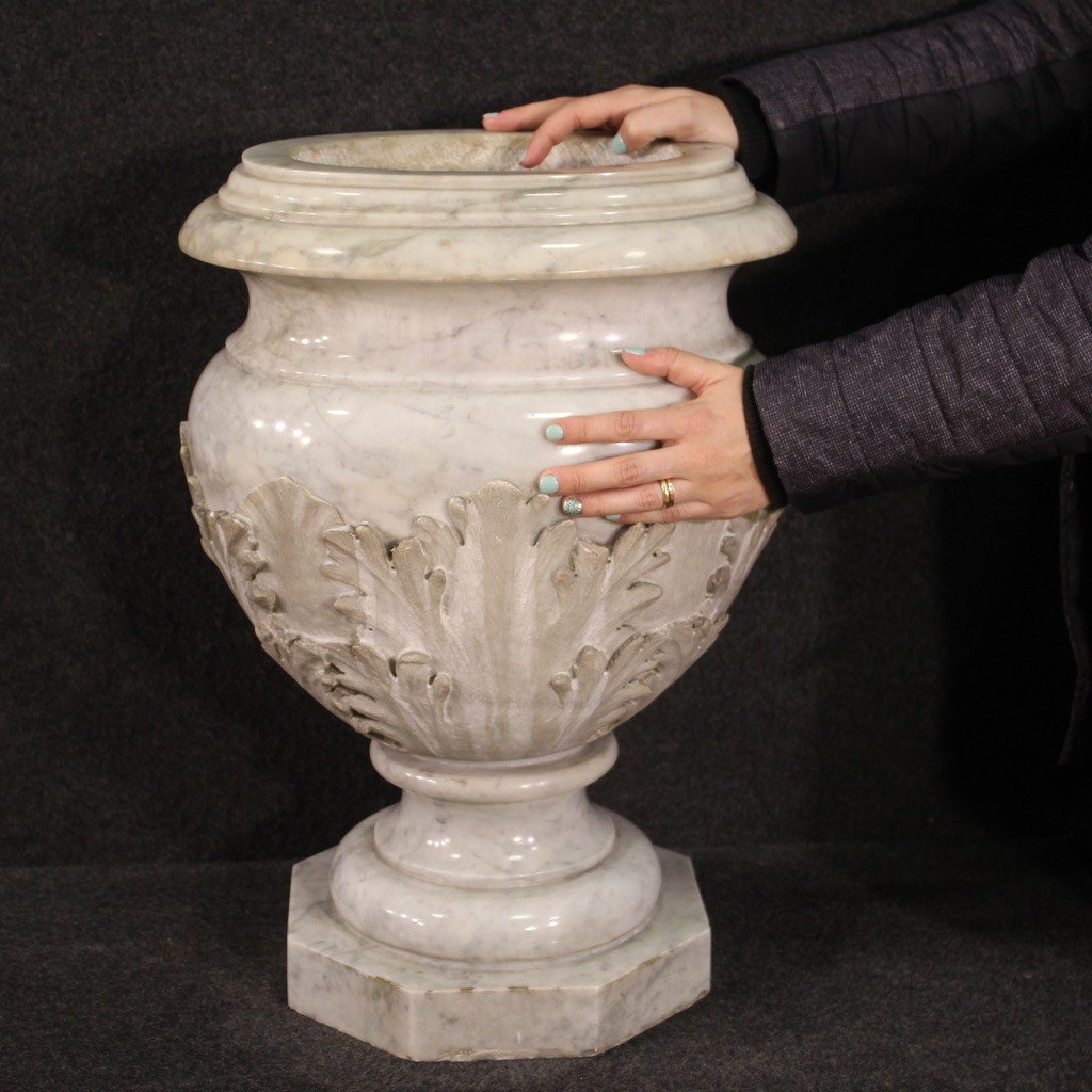 Grande vaso in marmo del XIX secolo-photo-3
