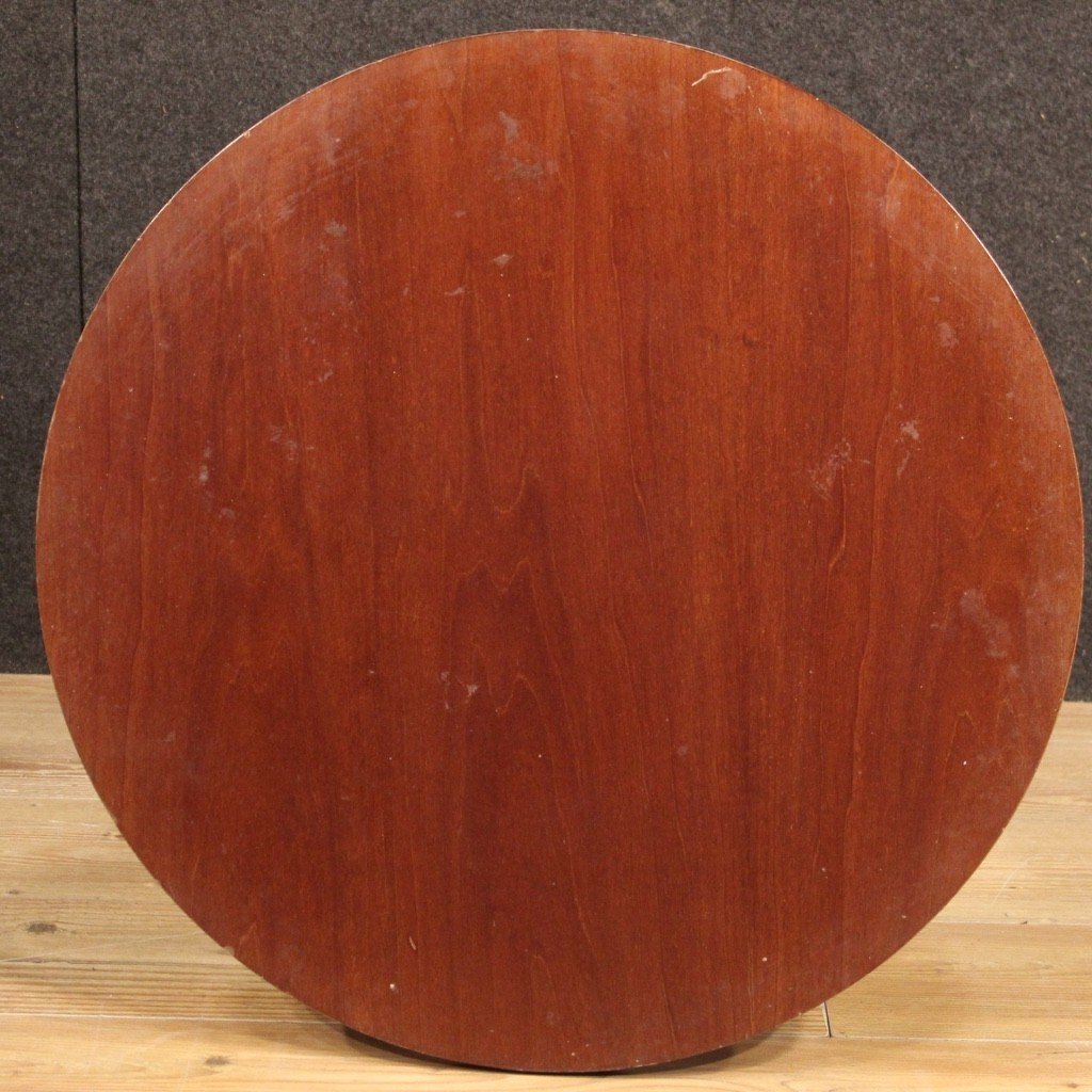 Tavolino italiano di design in legno del XX secolo-photo-4