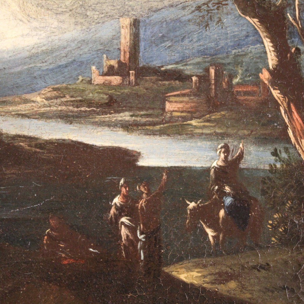 Dipinto marina italiana del XVIII secolo-photo-4