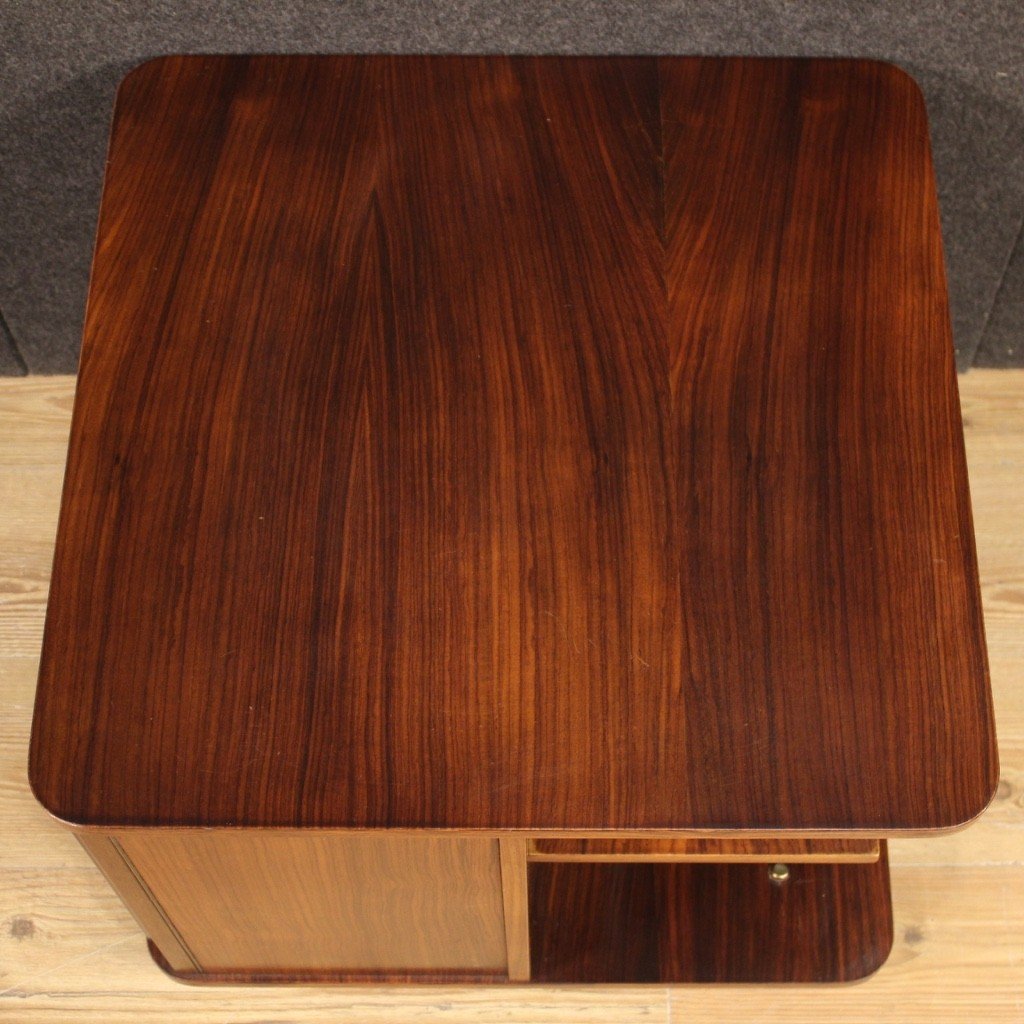 Tavolino italiano di design in legno del XX secolo-photo-5