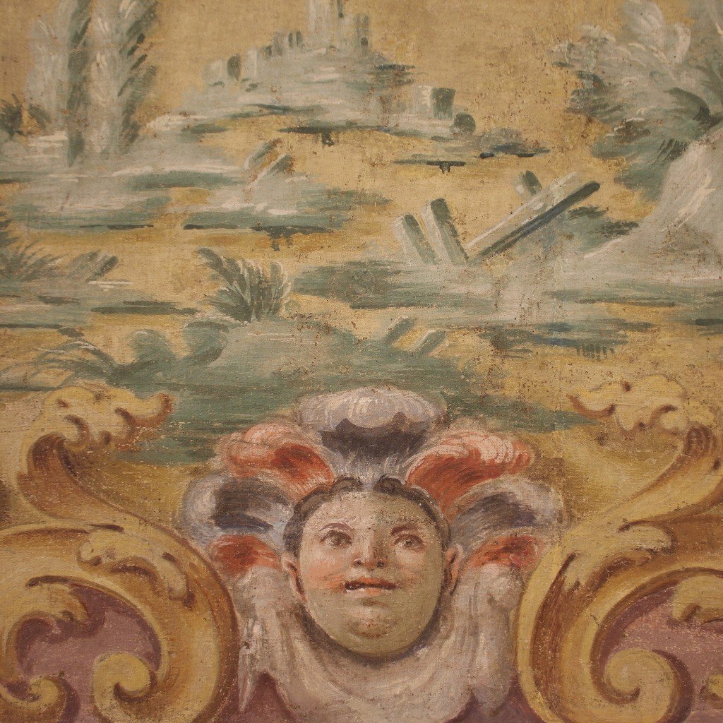 Dipinto italiano tempera della seconda metà del XVIII secolo-photo-6