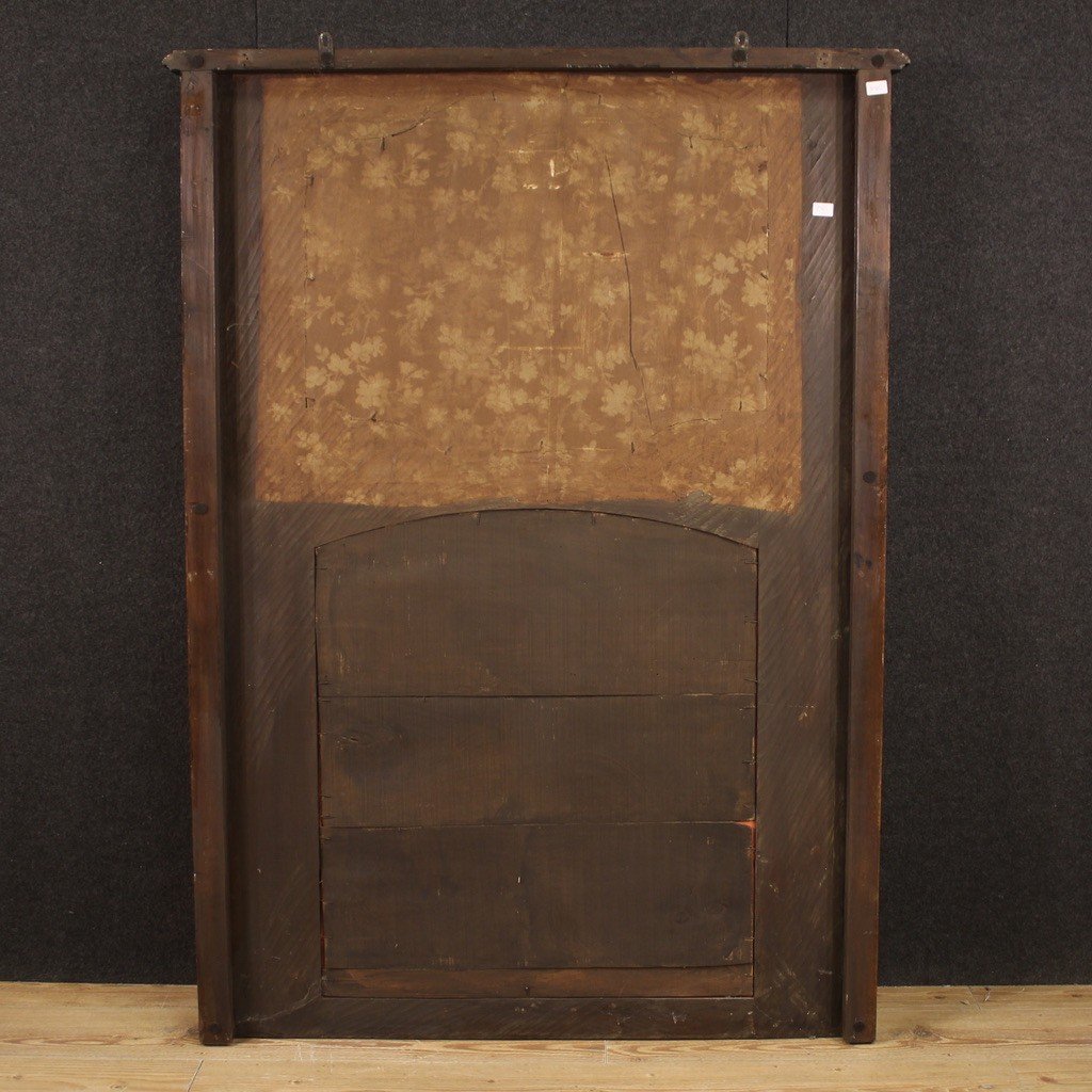 Caminiera italiana in legno del XX secolo-photo-1