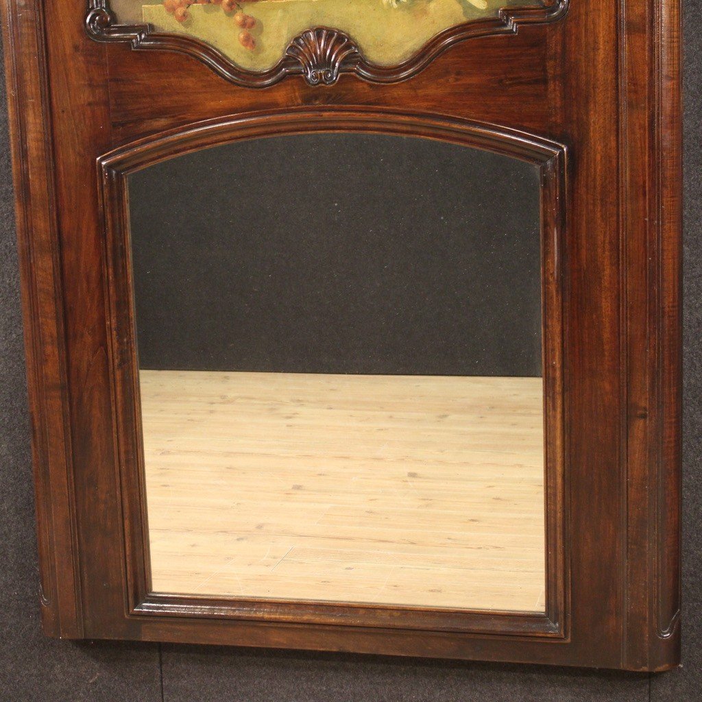 Caminiera italiana in legno del XX secolo-photo-5