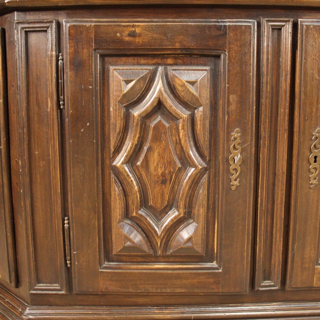 Credenza in legno di rovere e faggio del XX secolo-photo-5