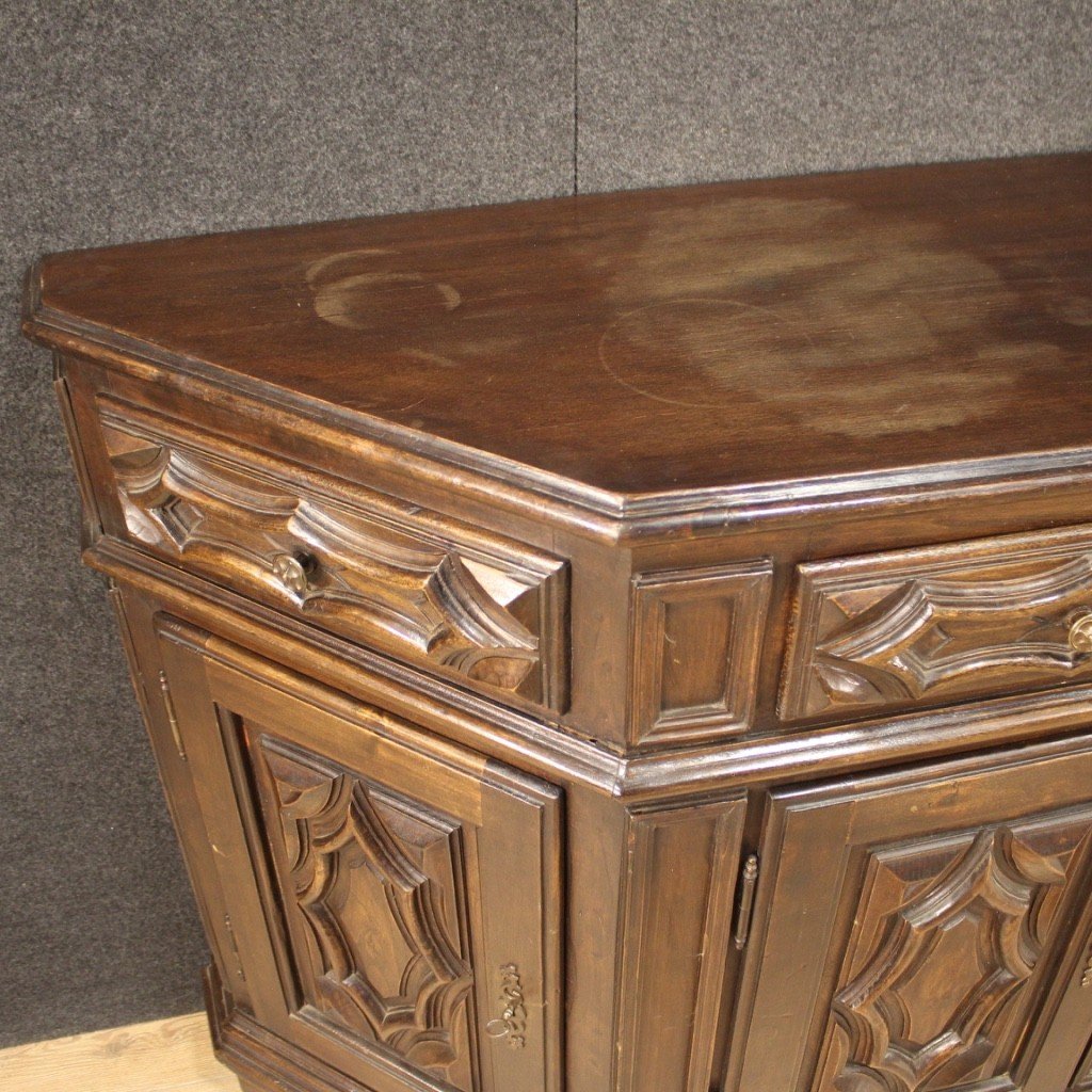 Credenza in legno di rovere e faggio del XX secolo-photo-6