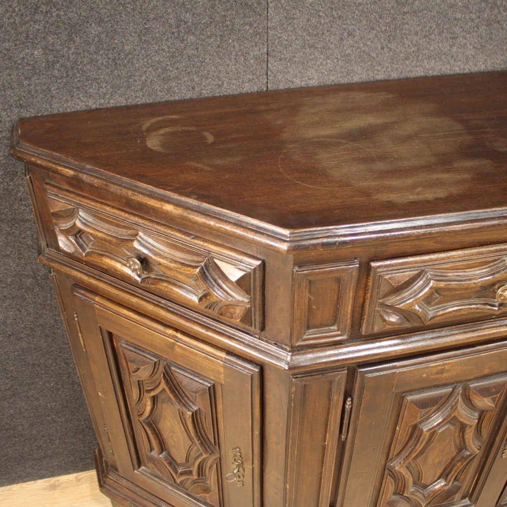 Credenza in legno di rovere e faggio del XX secolo-photo-6