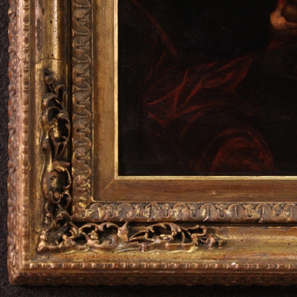 Dipinto fiammingo Cena in Emmaus del XVIII secolo-photo-3