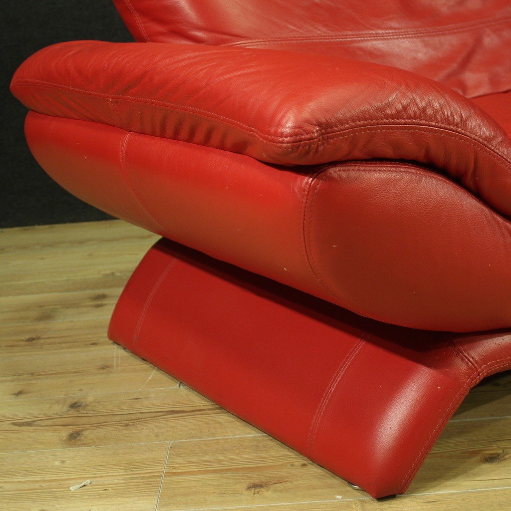 Particolare divano italiano in pelle anni 80'-photo-6