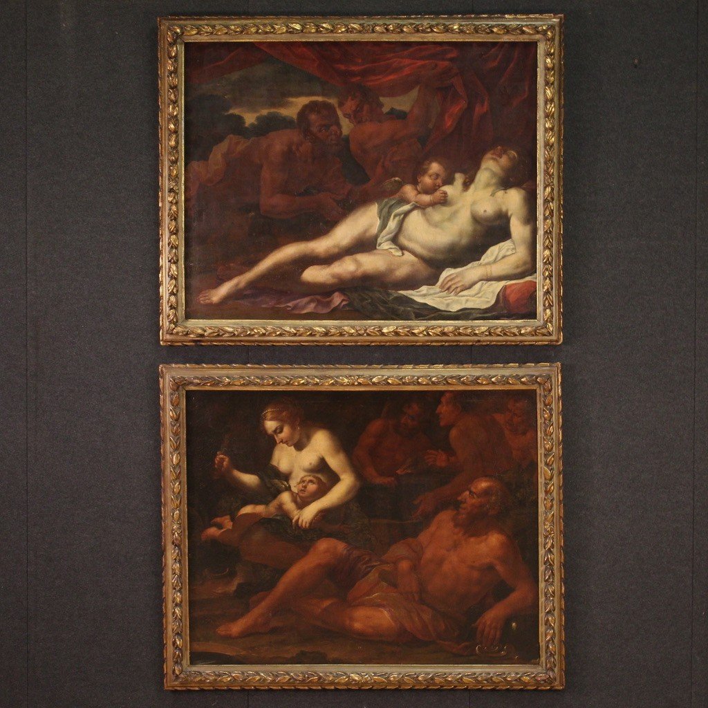 Splendido dipinto mitologico del XVII secolo, Venere dormiente-photo-1