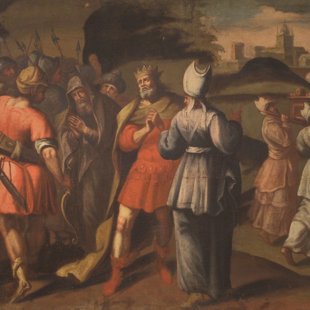 Grande dipinto italiano del XVIII secolo-photo-4