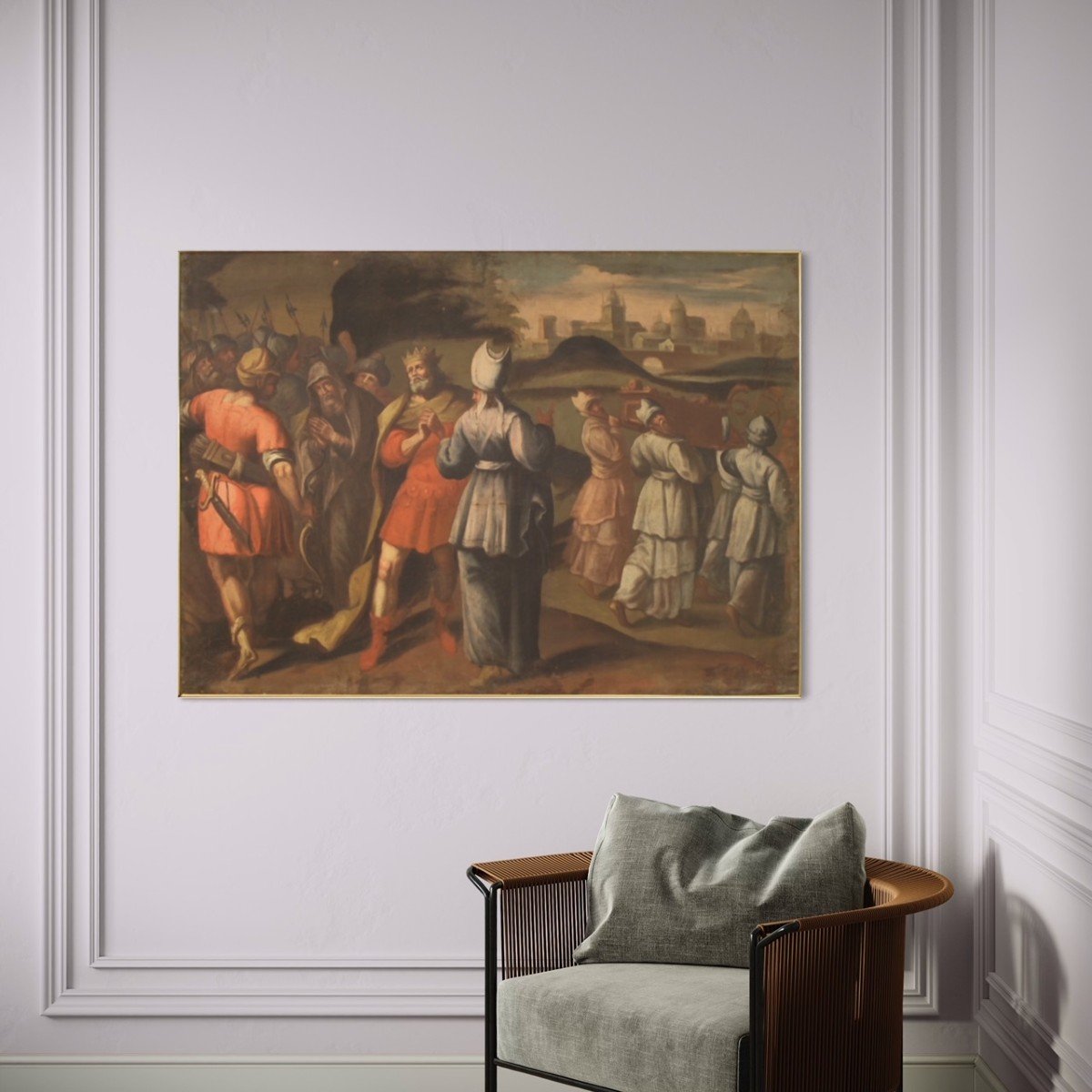 Grande dipinto italiano del XVIII secolo