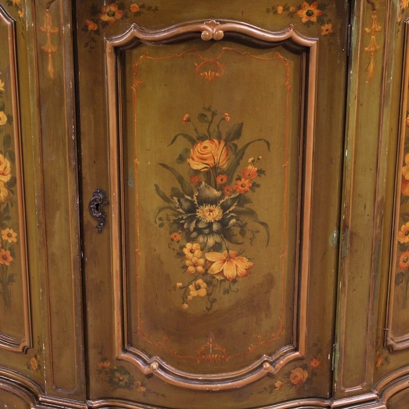 Angoliera dipinta in stile veneziano del XX secolo-photo-7