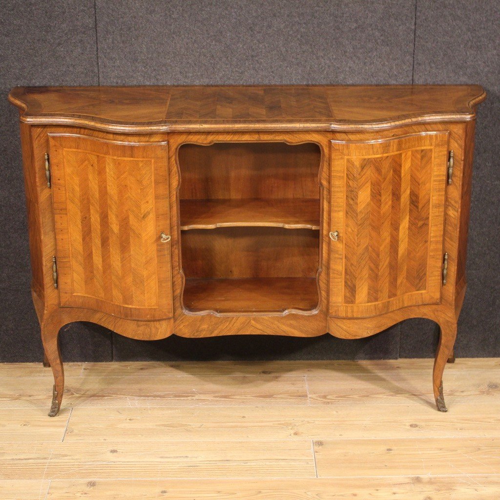 Credenza italiana in legno del XX secolo-photo-2