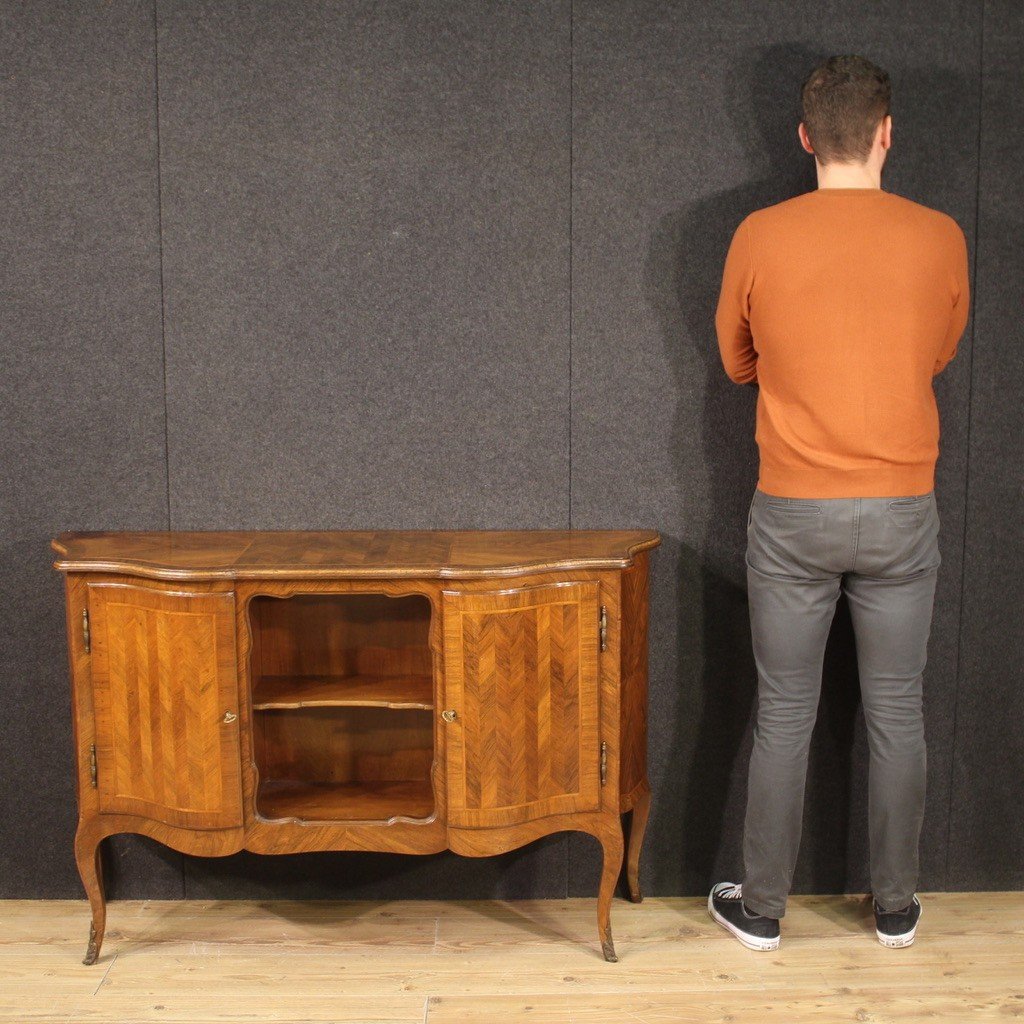 Credenza italiana in legno del XX secolo-photo-3