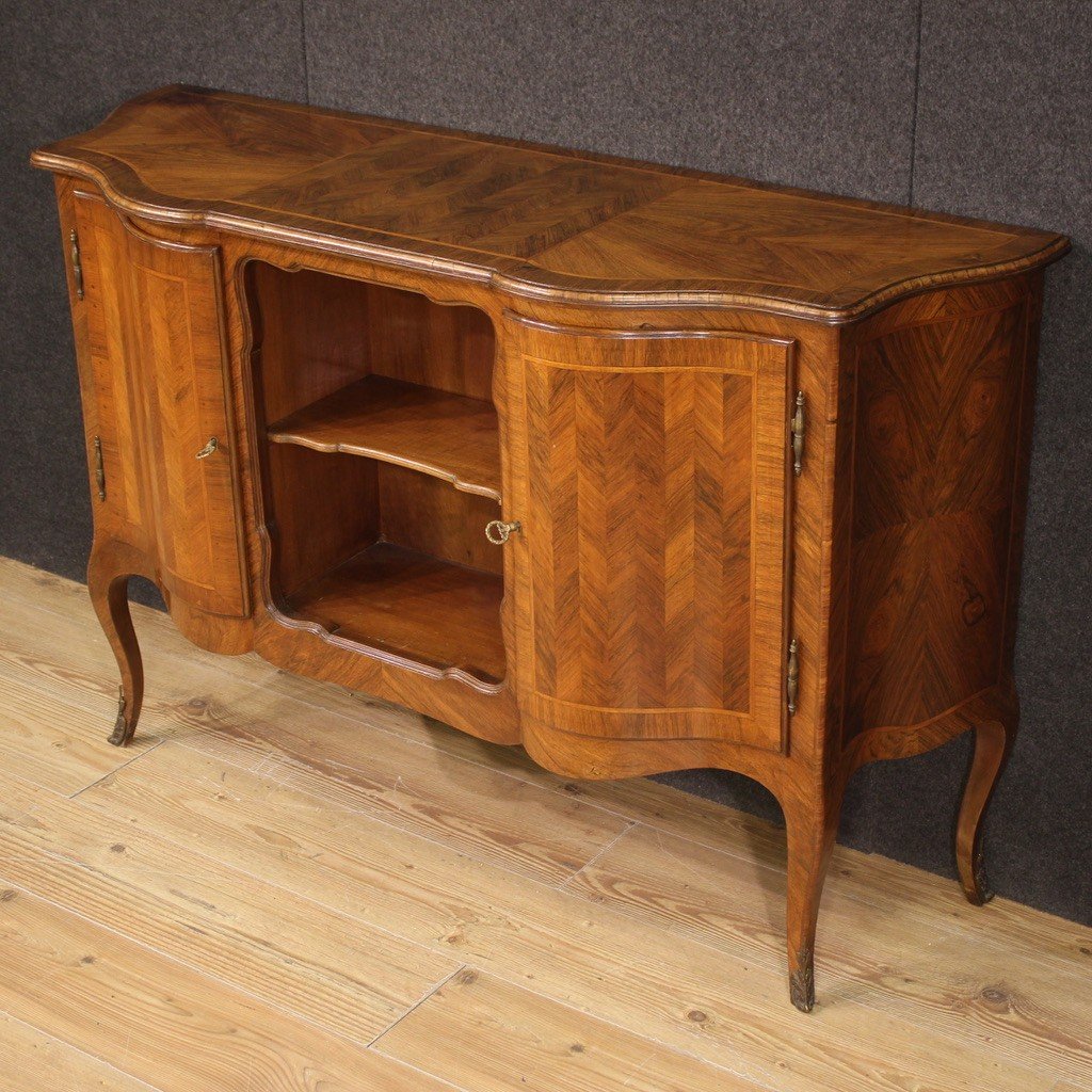 Credenza italiana in legno del XX secolo-photo-7