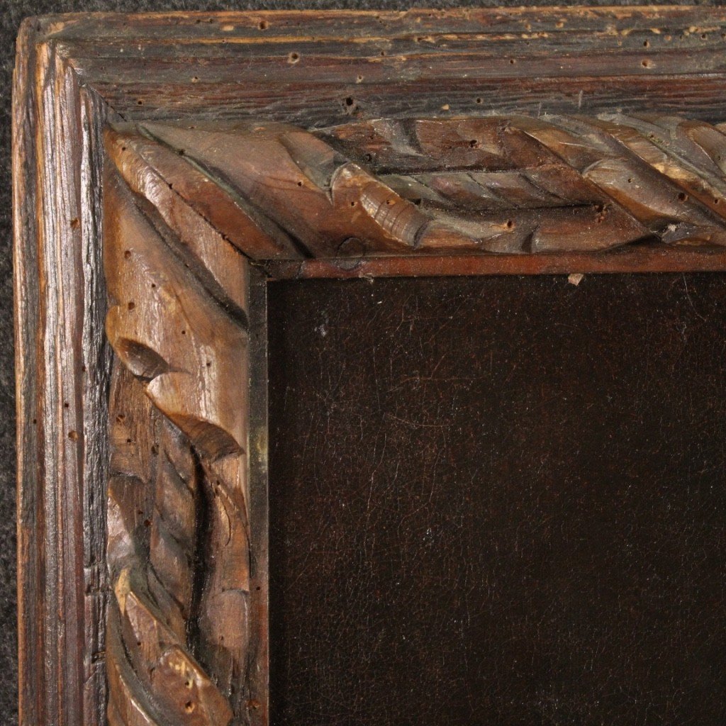 Antico dipinto ritratto lombardo del XVII secolo-photo-4