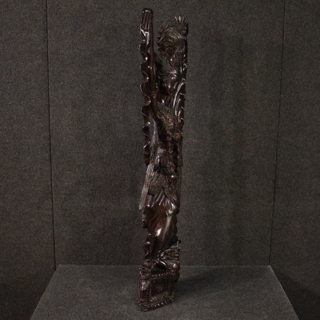 Scultura indonesiana Danzatrice del XX secolo-photo-3