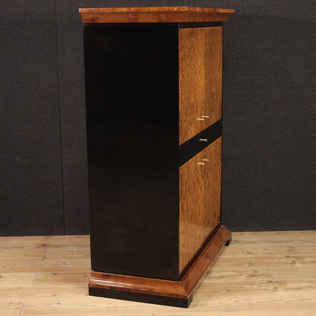 Elegante credenza in radica del XX secolo-photo-4