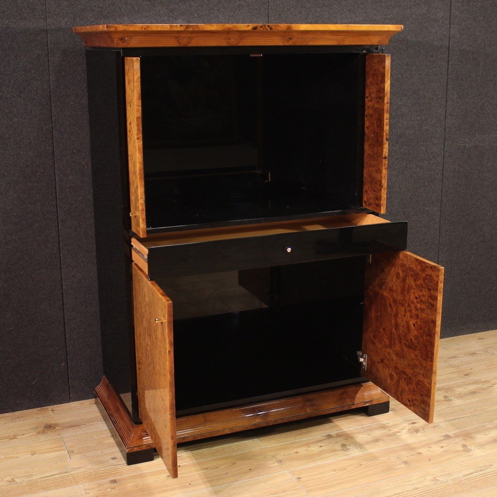 Elegante credenza in radica del XX secolo-photo-5