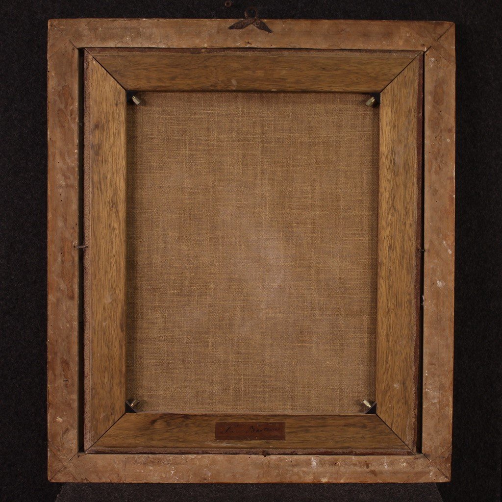 Dipinto religioso olio su tela San Bartolomeo del XVII secolo-photo-2