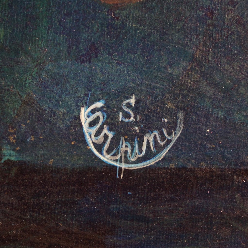 Quadro anni 80' firmato da Simonetta Carpini-photo-4