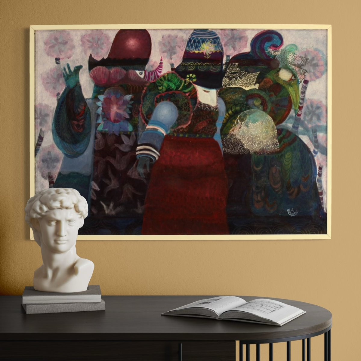 Quadro anni 80' firmato da Simonetta Carpini-photo-4