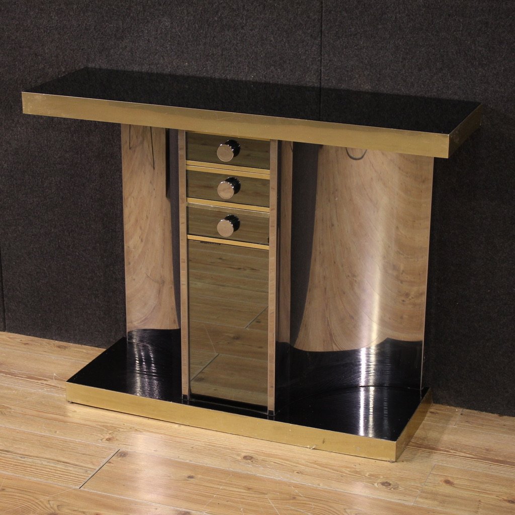 Console a specchio design italiano anni 70'-photo-4