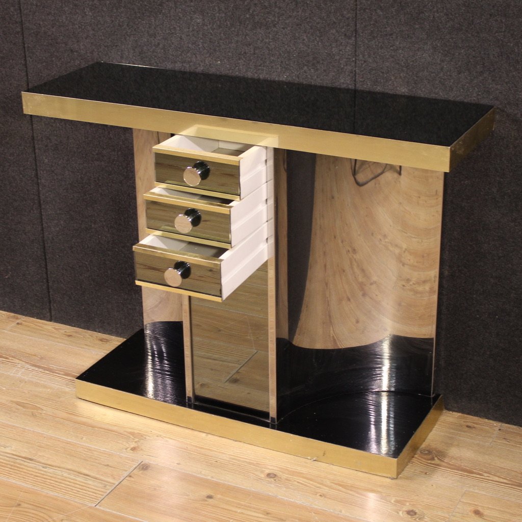 Console a specchio design italiano anni 70'-photo-5