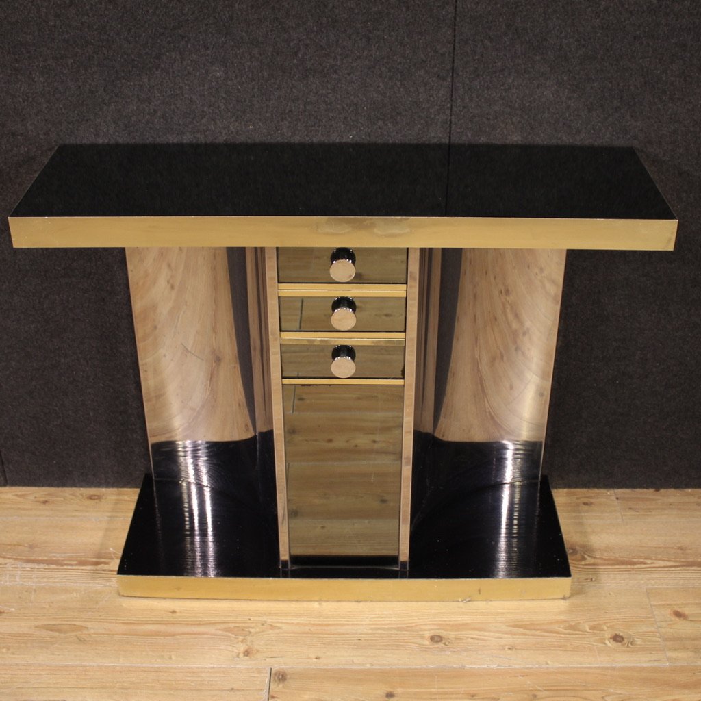 Console a specchio design italiano anni 70'-photo-6