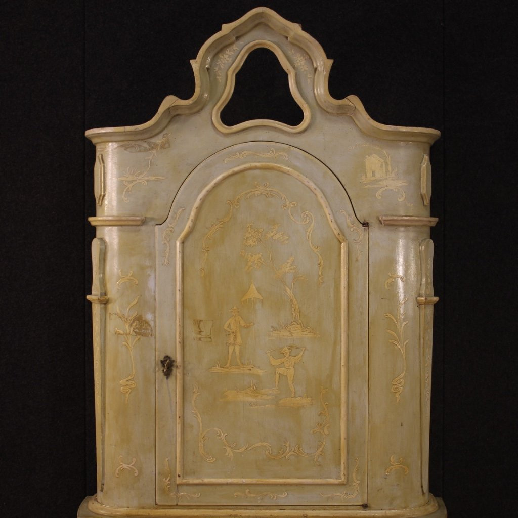 Trumeau veneziano laccato e dipinto-photo-3
