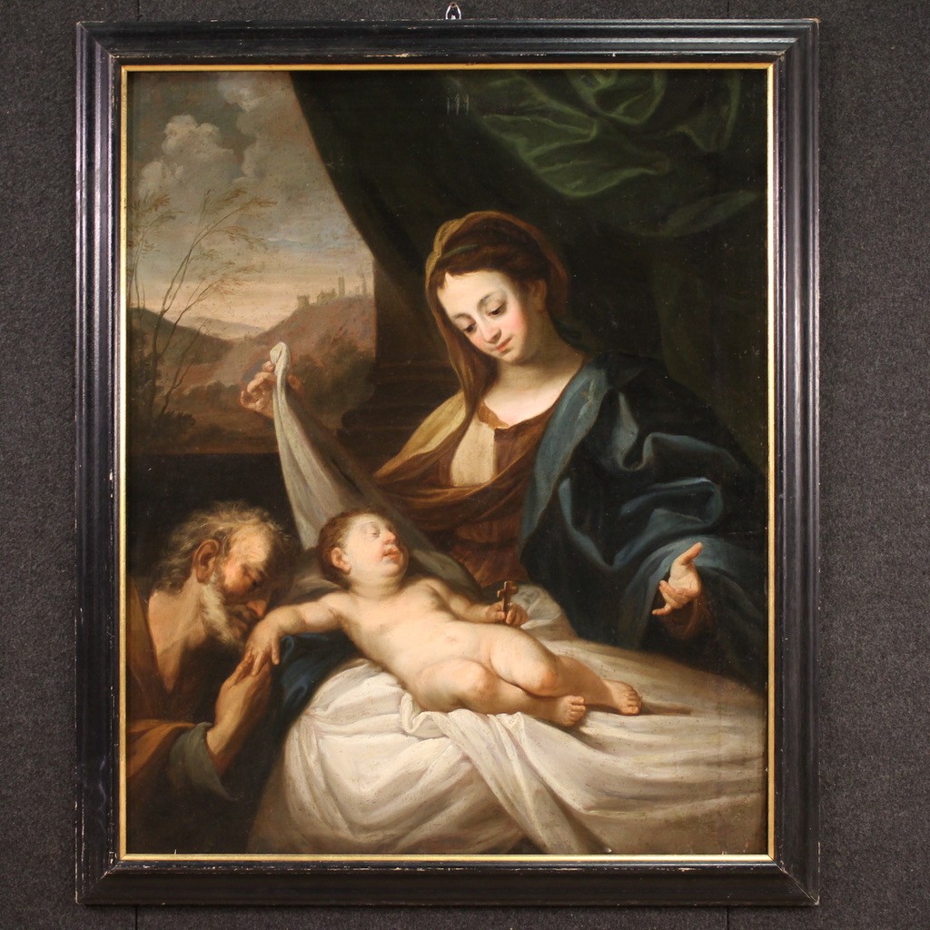 Grande quadro italiano del XVII secolo, Sacra Famiglia