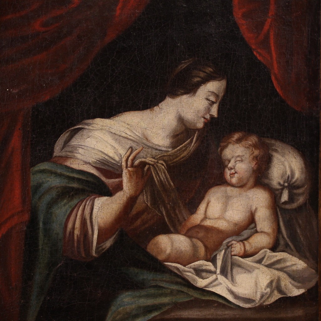 Piccolo quadro religioso del XVIII secolo, Madonna col bambino