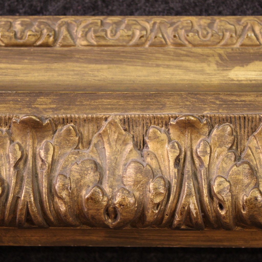 Grande cornice in legno dorato del XX secolo-photo-8