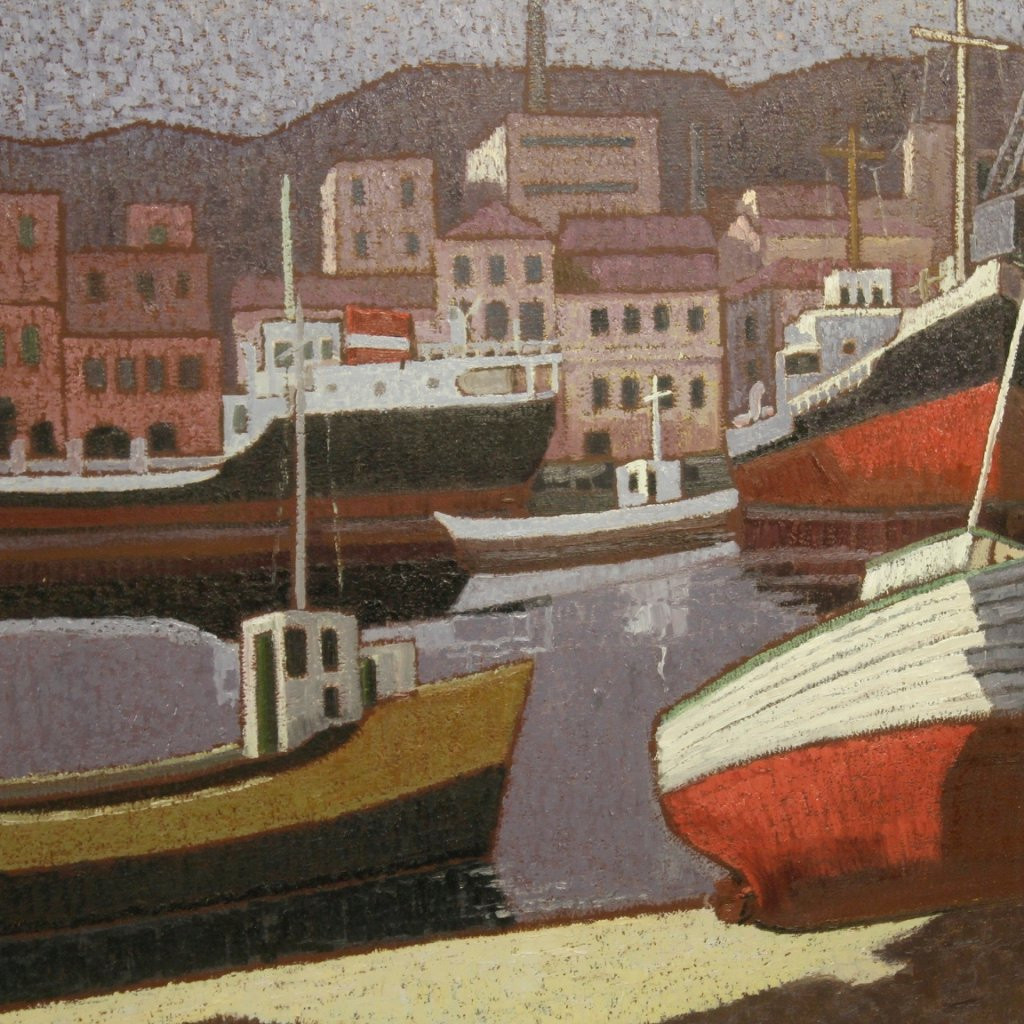Quadro italiano marina firmata del XX secolo-photo-2
