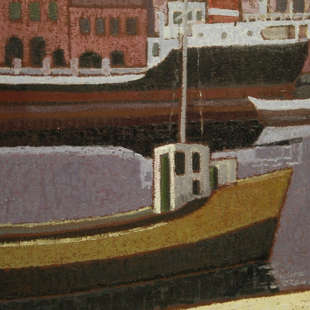 Quadro italiano marina firmata del XX secolo-photo-4