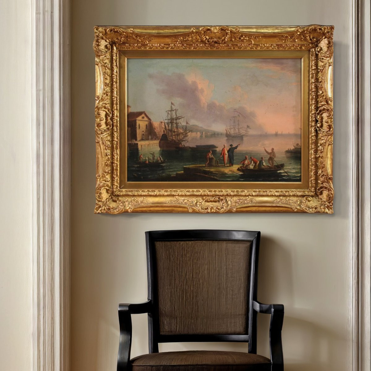 Grande marina italiana del XVIII secolo-photo-2