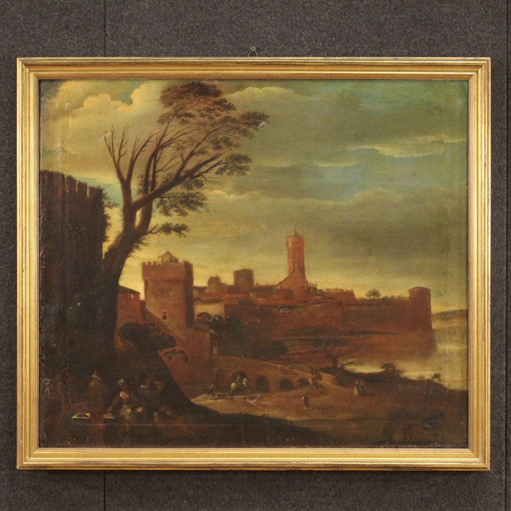 Quadro paesaggio del XVII secolo