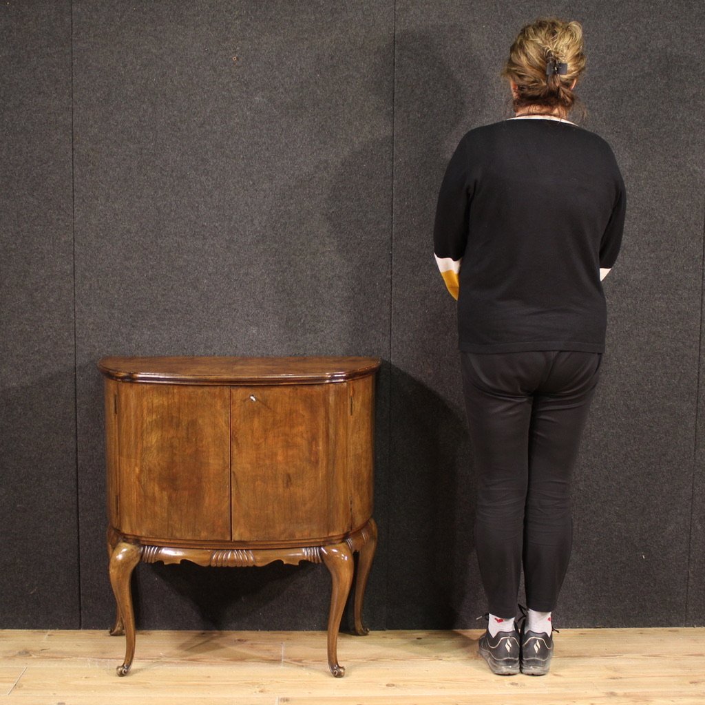 Piccola credenza a mezzaluna del XX secolo-photo-2