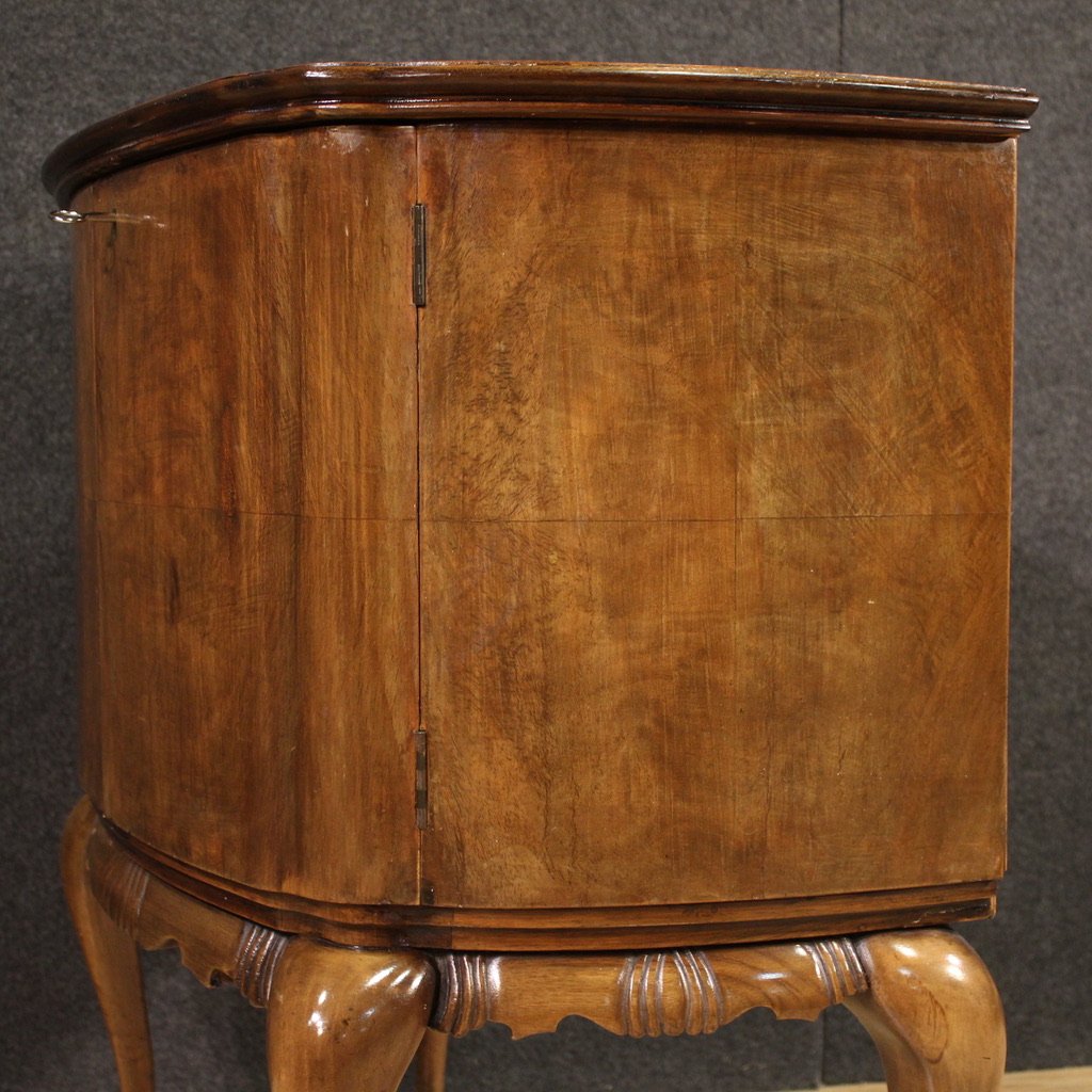 Piccola credenza a mezzaluna del XX secolo-photo-4
