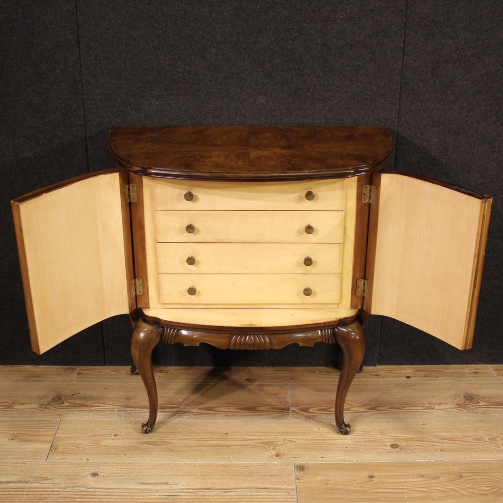 Piccola credenza a mezzaluna del XX secolo-photo-3