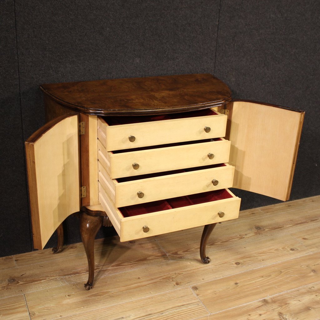 Piccola credenza a mezzaluna del XX secolo-photo-4