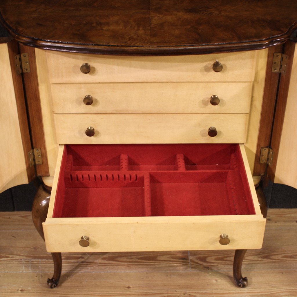 Piccola credenza a mezzaluna del XX secolo-photo-5