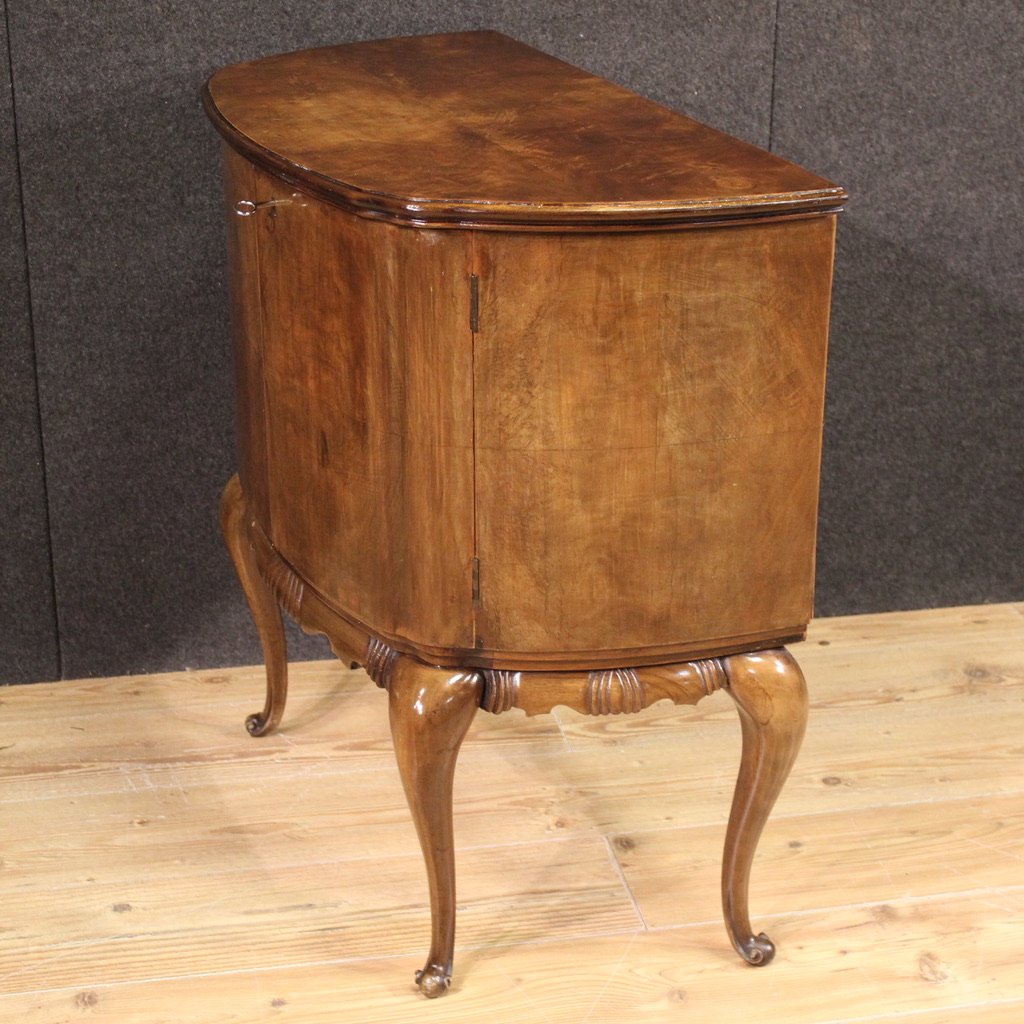 Piccola credenza a mezzaluna del XX secolo-photo-6