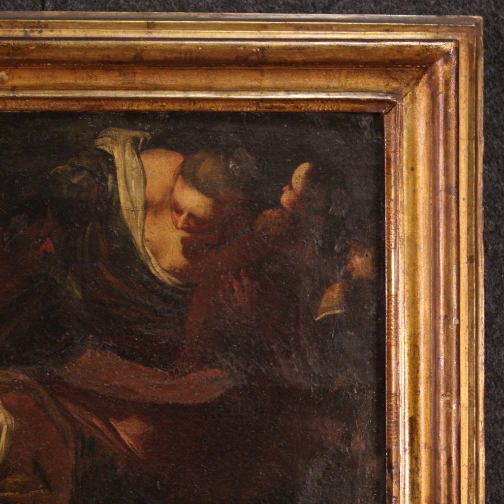 Antico dipinto religioso del XVII secolo, la strage degli innocenti-photo-4