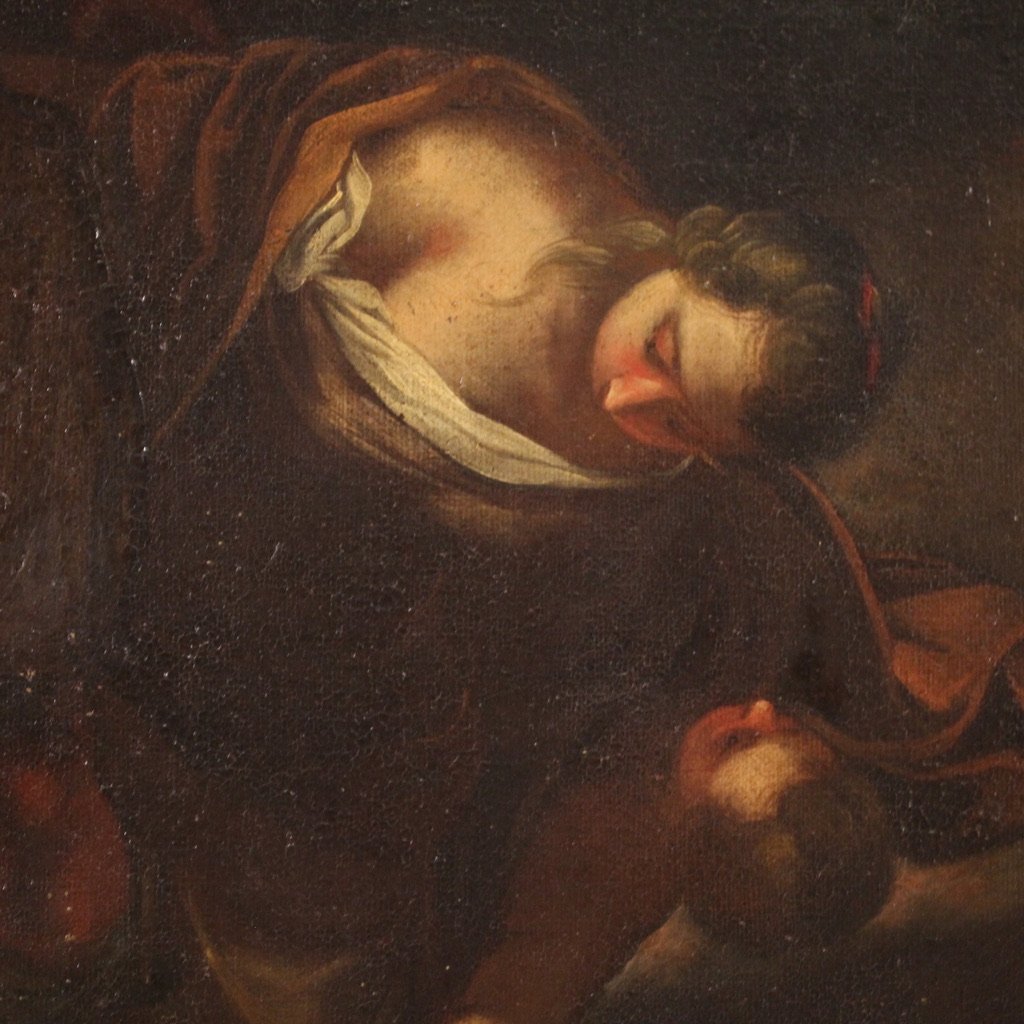 Antico dipinto religioso del XVII secolo, la strage degli innocenti-photo-1
