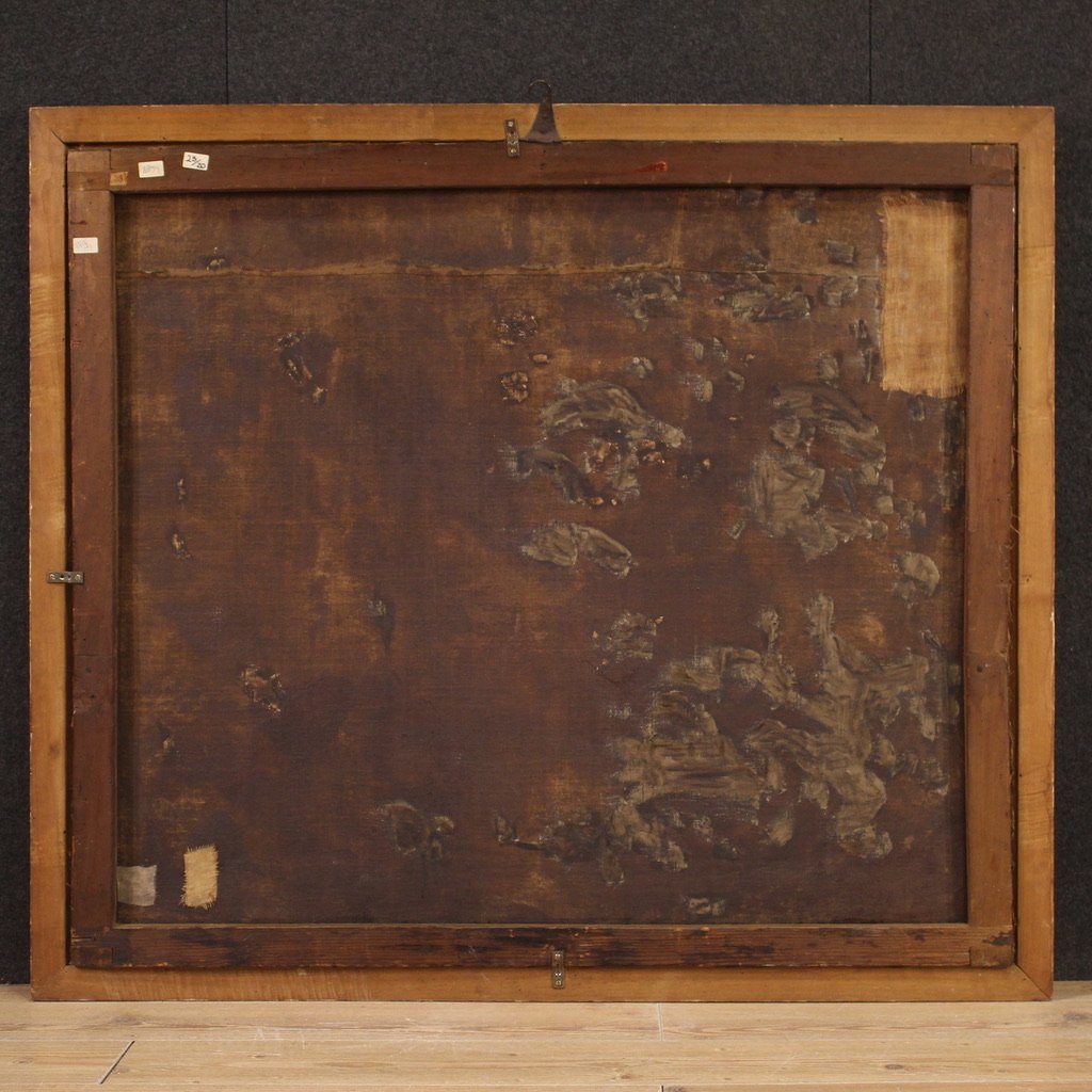 Antico dipinto religioso del XVII secolo, la strage degli innocenti-photo-7