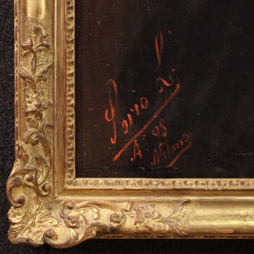 Grande ritratto firmato Luigi Sorio e datato 1898-photo-1