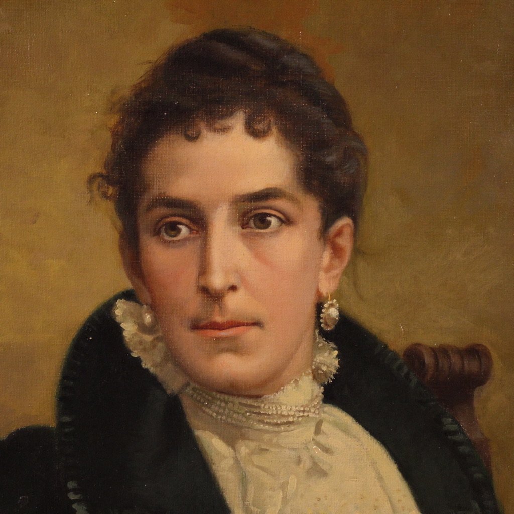 Grande ritratto firmato Luigi Sorio e datato 1898-photo-4